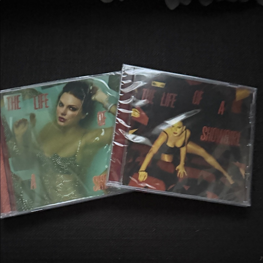 Taylor Swift 'The Life of a Showgirl' CD Set - Red and Black Covers
